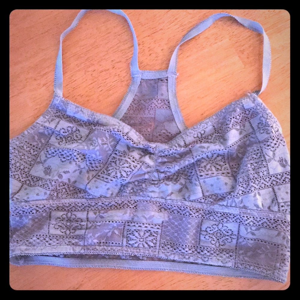 Green bralette bra strappy racer back